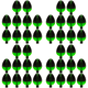 thumbnail image 1 of 10 Uds. Bobbers Pesca Ajustables Boya para Pescar Accesorios (L) Verde, 1 of 6