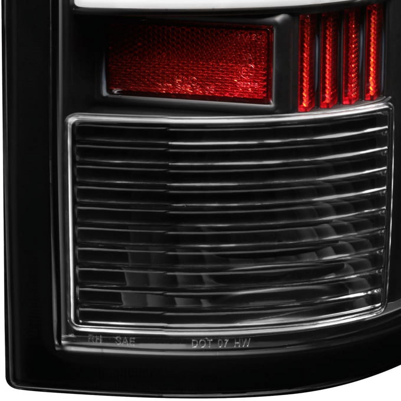 AKKON - For 2009-2018 Dodge Ram 1500 10-18 2500/3500 Black LED Tube Tail Lights Lamps Pair (Driver+Passenger) Side