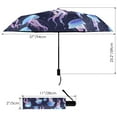 thumbnail image 3 of Glow Jellyfish Compact Sun Umbrella Windproof Travel Umbrellas for Rain Strong Portable UV Protection, 3 of 8