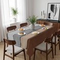 thumbnail image 6 of Brown Grey Table Cloth Waterproof Tablecloths, Vintage Stripe Farmhouse Wood Grain Ombre Tablecloth Dining Table Cover for Kitchen Party Tabletop Outdoor, Rectangle Tablecloth 52x70 Inch, 6 of 9