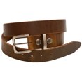 thumbnail image 3 of Orion Leather 1 3/8 Olive Re-Tanned Leather Belt Natural Edge Buckle Set, 3 of 4