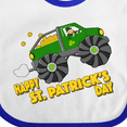 thumbnail image 4 of Inktastic Happy St. Patrick's Day Monster Truck with Leprechaun Boys or Girls Baby Bib, 4 of 4