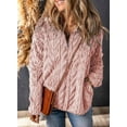 thumbnail image 2 of CAILDANL Winter Fleece Jacket for Women 2025 Zipper Stand Collar Casual Coats with Pockets, 2 of 2