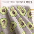 thumbnail image 4 of Yibo Pineapple Blanket Gifts for Women Girls Mom Tropical Fruits Decoration for Home Bedroom Living Room Chair Office Soft Comfort Fuzzy Lightweight Blankets Black, 4 of 5