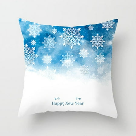 

Clearance Home Decor Cushion Cover Christmas Print Pillowcase Throw Pillow Coversecor/Christmas Pillow Case