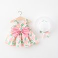 thumbnail image 1 of Vestido de verano para niña, vestido de princesa, vestido de princesa con lazo grande en el pecho de 12 a 34 años y sombrero, 1 of 6