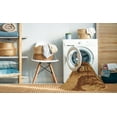 thumbnail image 2 of Ahgly Tapis Rond Lavable en Machine Intérieur Transitionnel Orange, 4 Pieds Rond, 2 of 7