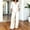 White plus size two piece set a1, variant on BRELIL Women Plus Size Summer V Neck Blouse Wide Leg Pants Two Piece Sets Casual Solid Boho Beach Vacation Travel Outfits Loungewear, Blue L