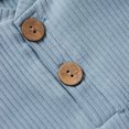 thumbnail image 4 of Boiiwant 2Pcs Unisex Baby Summer Outfits, Ribbed Romper + Elastic Waist Shorts, 4 of 10