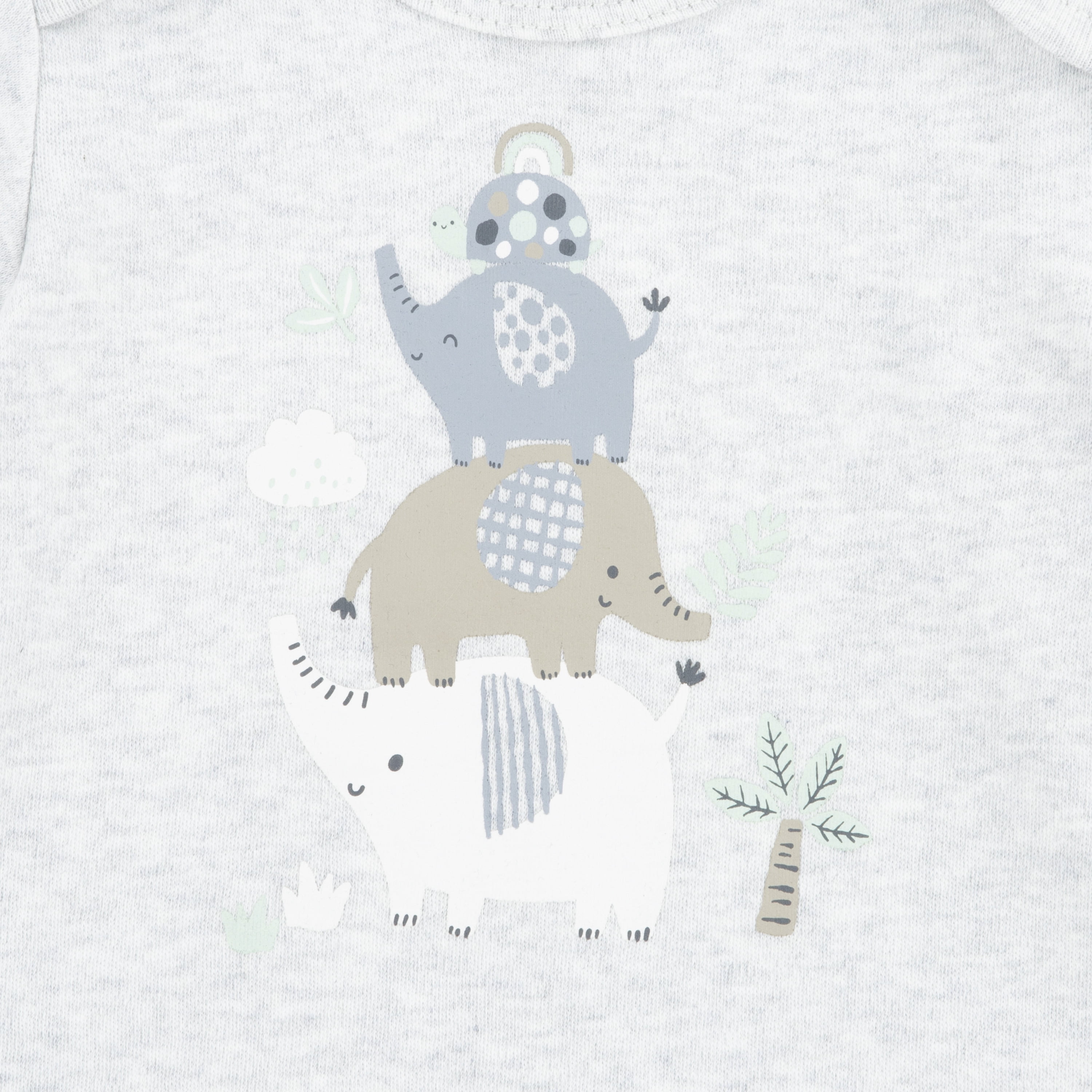 Huggies Baby Boy Alex the Elephant 3 Pack Organic Cotton Bodysuits, Sizes NB-24M