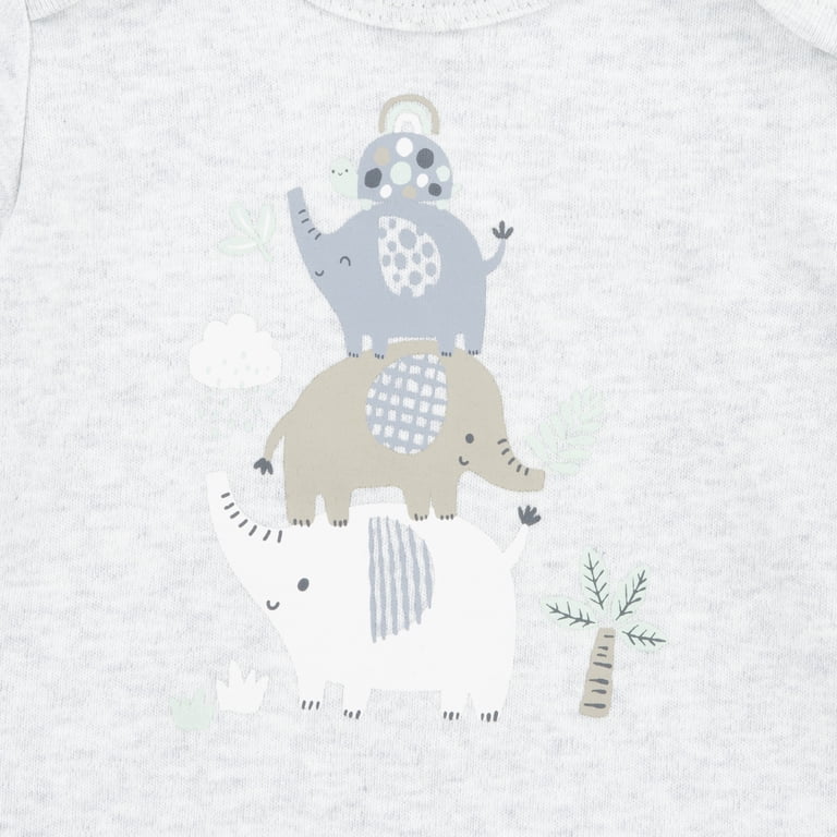 Huggies Baby Boy Organic Cotton Bodysuits, 3-Pack photo 5