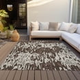 thumbnail image 6 of Addison Rugs Chantille Indoor/Outdoor Transitional Stripes Brown Washable Rectangle Rug, 10' x 14', 6 of 6