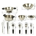 thumbnail image 6 of Staron 20Pcs Stainless Steel Pots Pans (Silver), 20Pcs Stainless Steel Pots Pans Cookware Miniature Toy Pretend Play Kid, 6 of 7