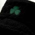 thumbnail image 6 of DJN New St. Patrick's Day Clover Print Plush Fisherman Hat Shamrock Fleece Beanie Fashion Soft Winter Hat Black One Size, 6 of 9
