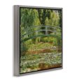 thumbnail image 3 of Stupell Industries Water Lily Pond Monet Classic Painting Landscape Painting Gray Floater Framed Canvas Art Print Wall Art, 18 x 18, 3 of 9