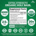 thumbnail image 2 of Zazzee Holy Basil Organic 600mg Anti-estrés Ansiedad 120caps, 2 of 4