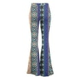 thumbnail image 4 of BUIgtTklOP No Boundaries Pants for Women Clearance Women's Boho Hippie High Waist Wide Leg Long Flared Bell Bottom Pants, 4 of 5