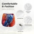 thumbnail image 4 of Rocae Vibrant Hummingbird Watercolor Art for Women's Athletic Shorts Workout Hiking Shorts Athletic Shorts for Running, Yoga, Gym, Sports-Large, 4 of 7