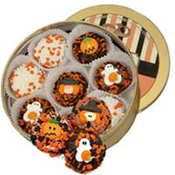 Philadelphia Candies Halloween Pumpkin Oreo Cookies - Milk Chocolate Covered, 8oz Bag