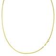 thumbnail image 1 of Round Omega Chain Necklace With Screw Off Lock In 14k Yellow Gold, Width 1mm, 1 of 3
