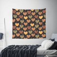 thumbnail image 4 of Daiia Heart Pattern Tapestry 60x51 Inches Wall Hanging Tapestry Artistic Wall Hanging Bedroom Wall Decor Living Room Tapestry Dorm Room Decor, 4 of 9