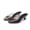 Black, variant on Newly Designed Fish-mouth Pleated Chunky Heel Sandals, Women's Casual Crystal Jelly Sandals