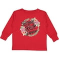 thumbnail image 3 of Inktastic Though She Be But Little She is Fierce with Flower Circle Illustration Girls Long Sleeve Toddler T-Shirt, 3 of 5
