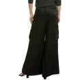 thumbnail image 2 of Toccin womens  Maia Satin Cargo Pant, 12, Black, 2 of 3