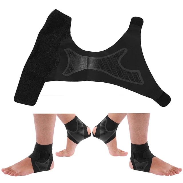 Ankle Support Brace Breathable Stabilizer Strap for Sports Fitness Riding(S 1 Pair)