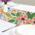 thumbnail image 4 of Yayeee Table Runner 70 inches Long Home Kitchen Dinning Party Decoration, Retro Pink Floral, 4 of 7