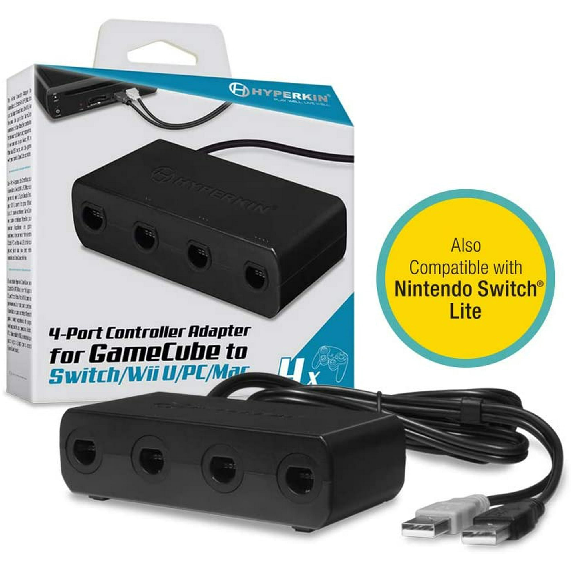 Hyperkin 4 Port Controller Adapter For Gamecube To Switch Wii U Pc Mac Walmart Canada