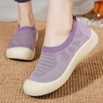 thumbnail image 2 of Narveanno Women's Barefoot Shoes Walking Shoe Zero Drop Sole Soft Yoga Work Lightweight Home Non Slip Sneakers Barefoot for Women Purple 7, 2 of 7