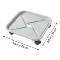 thumbnail image 4 of Shisuyan Flower Pot Tray Removable Universal Wheel Plant Flower Pot Square Base, 4 of 9
