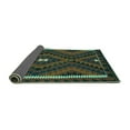 thumbnail image 2 of Ahgly Company Indoor Rectangle Oriental Turquoise Blue Traditional Area Rugs, 7' x 10', 2 of 4