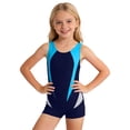 thumbnail image 3 of Girl Swimsuit Coverup Ruffle Striped Lightweight Rash Guard Girls Cutout One-Piece Bathing Suit for Cute Swimwear 9-18y, 3 of 6