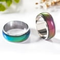 thumbnail image 1 of Trayknick Mood Ring Romantic Temperature Control Stainless Steel Color Changing Gift for Couple Gifts D, 1 of 13