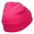 thumbnail image 3 of Eyelashes Embroidered 12 Inch Long Beanie - Magenta OSFM, 3 of 5
