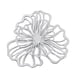 thumbnail image 2 of Decoración floral para colgar en la pared, letrero de pared de flores de metal, arte de pared de hierro Blanco Pequeño, 2 of 9