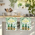 thumbnail image 4 of St. Patrick's Day Kitchen Towels Set of 1, Green Leaf Gnomes Shamrock Clovers Absorbent Dish Towels for Kitchen, Microfiber Hand Towel, Quick Drying Tea Towel for Cleaning Decorative Dishcloths, 4 of 7