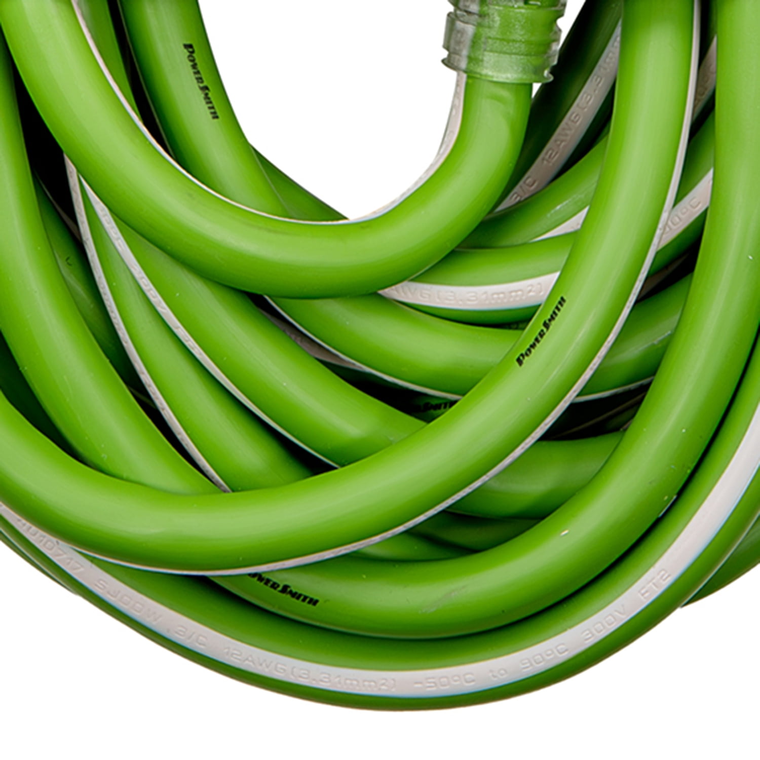 PowerSmith 1-Outlet 15-Amp 3-Prong Grounded Heavy-Duty Rubber-Jacket Outdoor Locking Extension Cord, 12-Gauge with Lighted Straight Plug, 50 Ft.