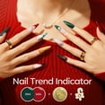 thumbnail image 2 of Kit de esmaltes de uñas en gel Modelones con UV, rojo claro, verde y dorado, 2 of 7