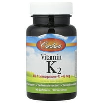 Carlson Laboratories Vitamin K2: MK7 (Menaquinone) 45mcg 90 Softgel