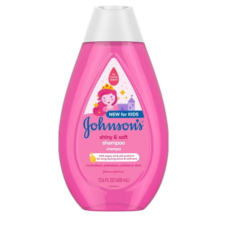 Johnson's Shiny & Soft Kids' Shampoo with Argan Oil, 13.6 fl.