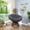 Drak Gray, variant on 360° Swivel Indoor Outdoor Rattan Chair with Soft Thick Cushion, Ideal for Living Room, Bedroom, Reading Room, Brown Frame with Beige Cushion 