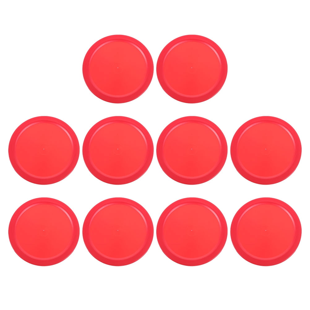 Luxshiny Hockey Replacements Piece 10Pcs Red Plastic for Durable Table Hockey Equipment