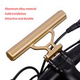 thumbnail image 2 of Soidarity Extensor de manillar de bicicleta de 15cm, aleación de aluminio, MTB, bicicleta de montaña, soporte de luz delantera, lámpara, soporte para Ciclismo dorado Soidarity OD1404-03B, 2 of 6