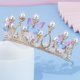 thumbnail image 2 of Accesorios de novia, corona retro para niñas, corona de mariposa, corona para niños, tiara de cristal, 2 of 3
