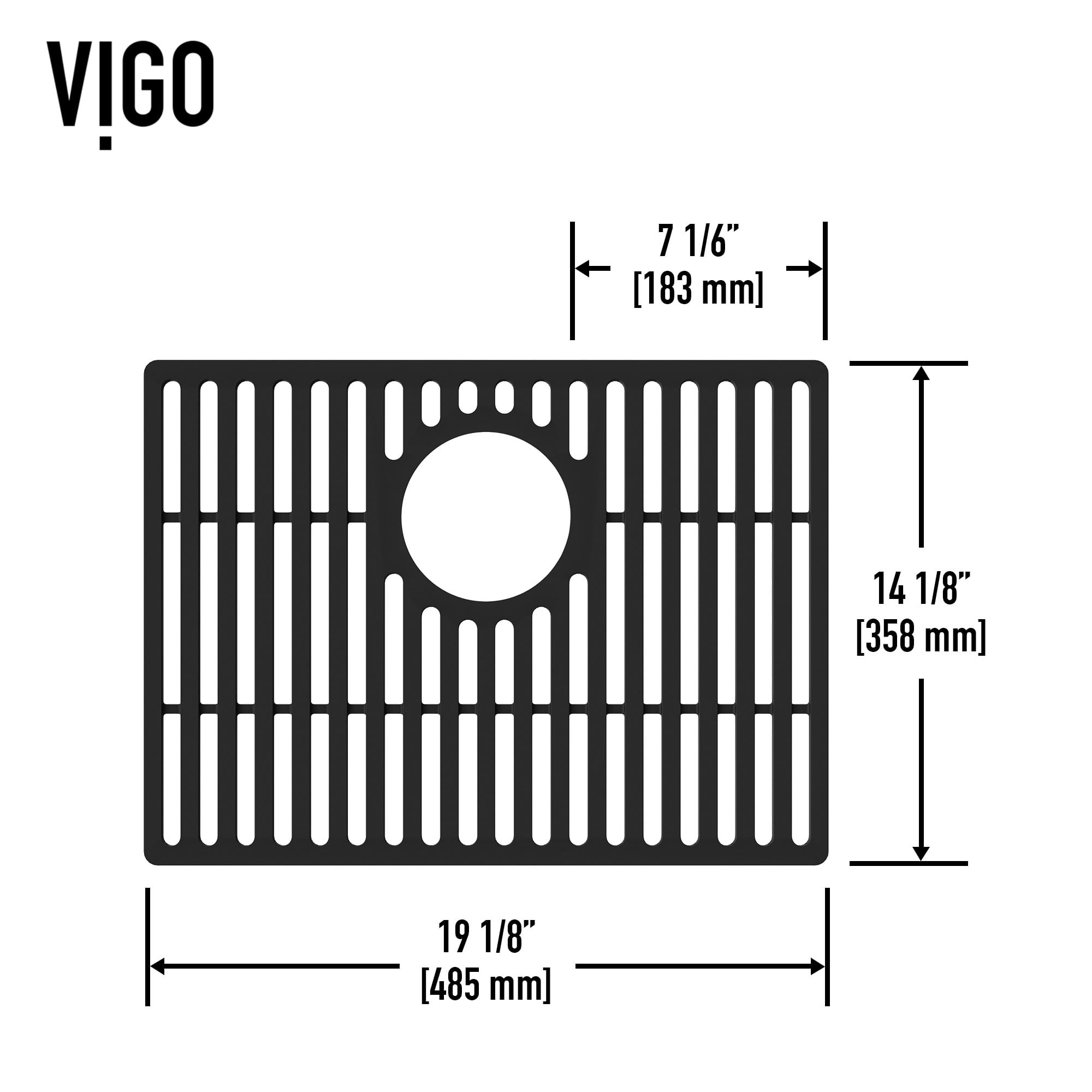 Silicone Bottom Sink Grid for Single Bowl Kitchen Sink in Matte Black Walmart