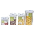 thumbnail image 1 of Suministros de cocina, 4 piezas/juego de caja de almacenamiento de cocina, caja de almacenamiento de cocina, contenedor de harina, el mejor de su clase, 1 of 8