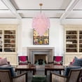 thumbnail image 5 of OLL-6006-AG-BH Crystorama Lighting Ollie - 16 Light Chandelier-36.75 Inch Tall and 26.25 Inch Wide-Aged Brass Finish-Blush Glass Color, 5 of 9